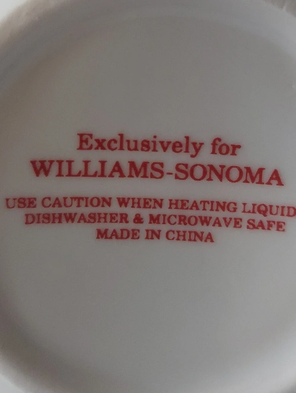 Williams-Sonoma 'Twas the Night Before Christmas Santa/Sleigh Coffee Mug 14 oz